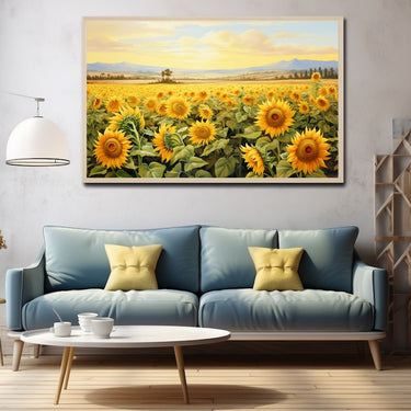 Realistic Sunflower Painting